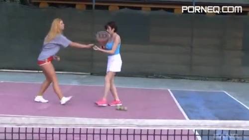 Two classy lesbian chicks stop playing tennis only to get - new.porneq.com on ipornview.com