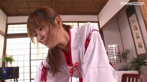 JAV teen in kimono gushes all over rabit vibe during solo toy fucking - new.porneq.com on ipornview.com