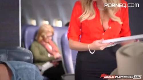 Dirty flight attendant Alexis Adams fucking on the plane - new.porneq.com on ipornview.com