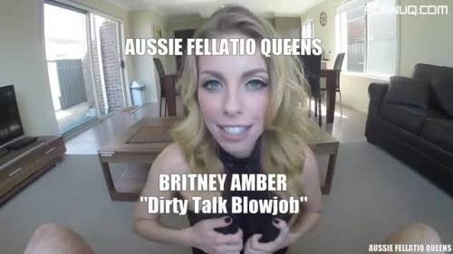 AussieFellatioQueens 19 01 19 Britney Amber Dirty Talk Blowjob - new.porneq.com on ipornview.com