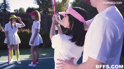 Tennis sluts are fucked outdoors by coach on court - new.porneq.com on ipornview.com